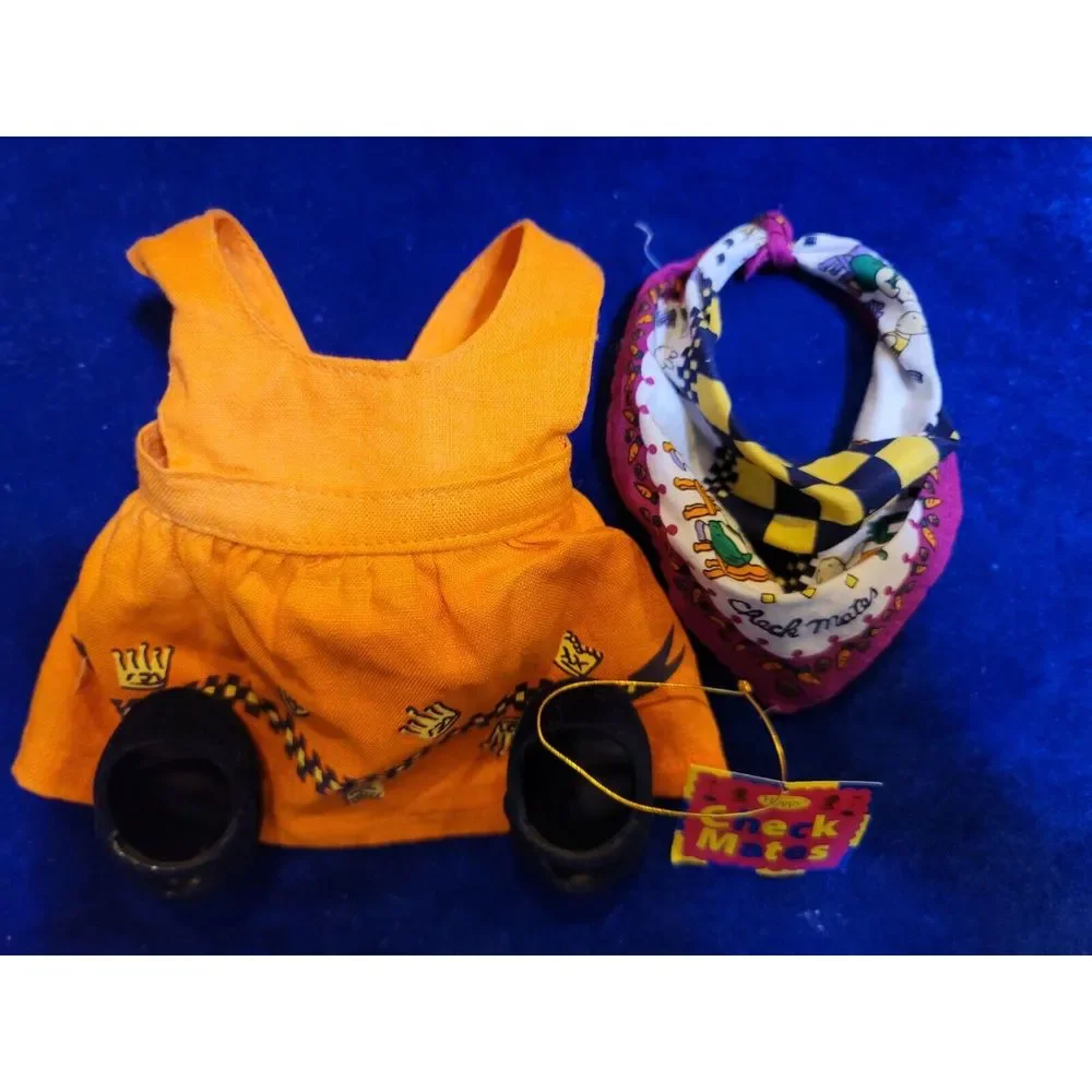 Muffy Vander Bear Check Mates Hoppy 1995 outfit only wTag Taken off new Hoppy - Picture 5 of 10
